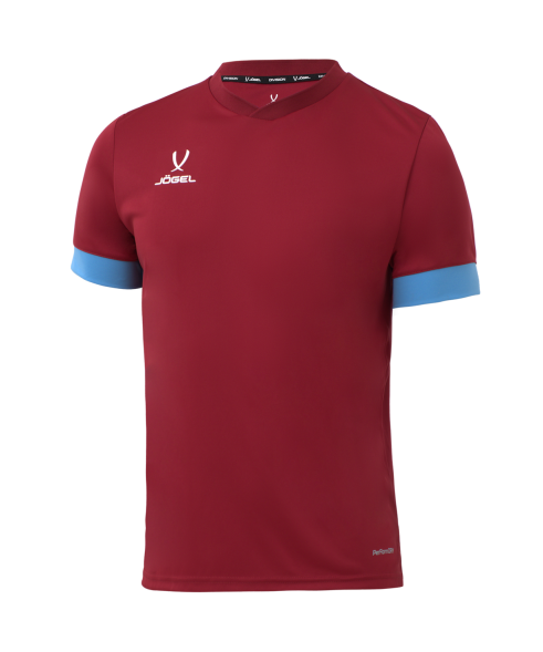 Футболка игровая JOGEL DIVISION PerFormDRY Union Jersey, гранатовый/голубой/белый