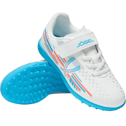 Бутсы многошиповые JOGEL Evofly TF Talant White/blue, детский