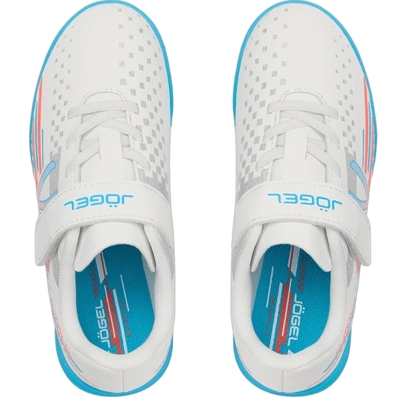 Бутсы многошиповые JOGEL Evofly TF Talant White/blue, детский