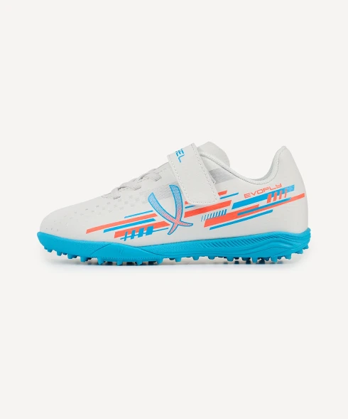 Бутсы многошиповые JOGEL Evofly TF Talant White/blue, детский