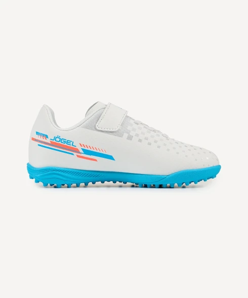 Бутсы многошиповые JOGEL Evofly TF Talant White/blue, детский