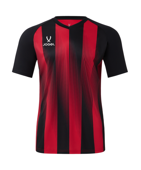 Футболка игровая JOGEL CAMP Striped Jersey, красный/черный, детский