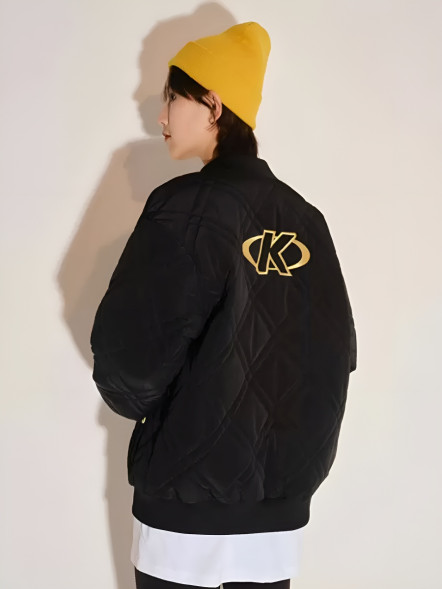 Бомбер KELME Short Padded Jacket Black