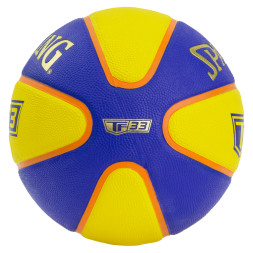 Мяч баск. SPALDING TF-33 Outdoor 3*3, 84352z, р.6, резина, желто-синий