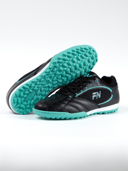 Детские шиповки FN Core  Kid (TF) (Black/Teal)
