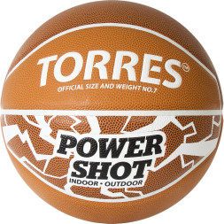 Мяч баскетбольный TORRES Power Shot, B32087, р.7