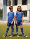 Детская футбольная форма KELME Short Sleeve Football Set Kids Blue