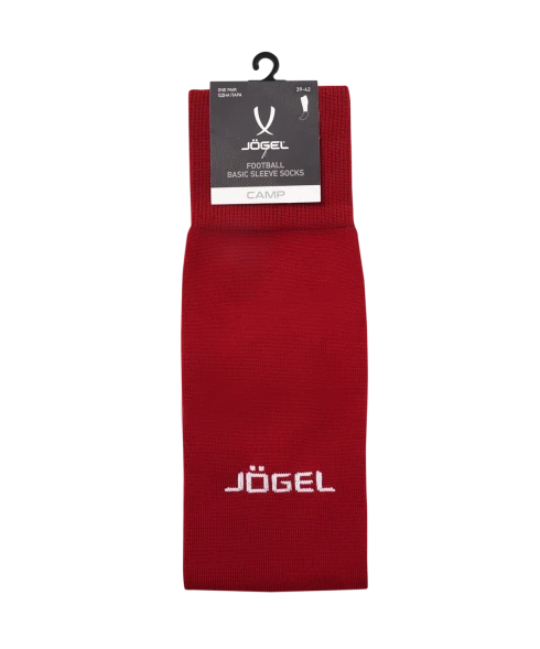 Гольфы футбольные JOGEL CAMP BASIC SLEEVE SOCKS, гранатовый/белый