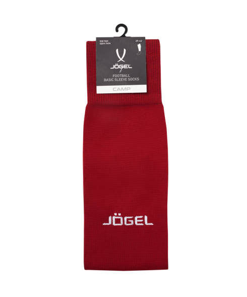 Гольфы футбольные JOGEL CAMP BASIC SLEEVE SOCKS, гранатовый/белый
