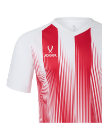 Футболка игровая JOGEL CAMP Striped Jersey, красный/белый, детский