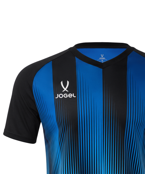 Футболка игровая JOGEL CAMP Striped Jersey, синий/черный, детский