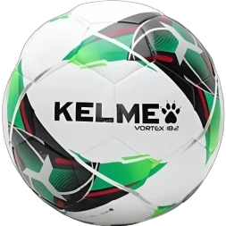 Мяч футбольный KELME Leather Football (18.2) (32 Panels) (White/Green)
