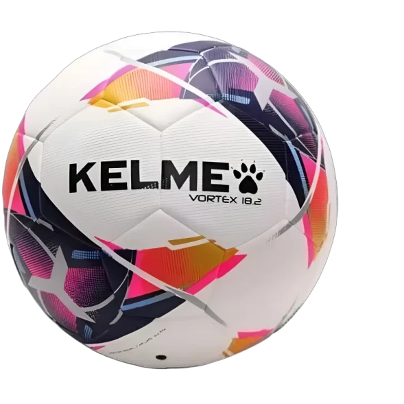 Мяч футбольный KELME Leather Football (18.2) (32 Panels) (White/Orange)