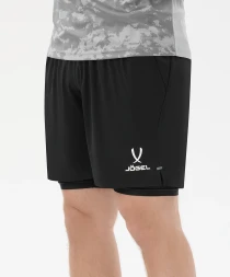 Шорты вратарские с защитой JOGEL ScalePad Goalkeeper Shorts, черный