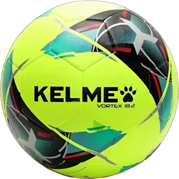 Мяч футбольный KELME Leather Football (18.2) (32 Panels) (Neon/Black)
