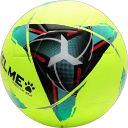 Мяч футбольный KELME Leather Football (18.2) (32 Panels) (Neon/Black)