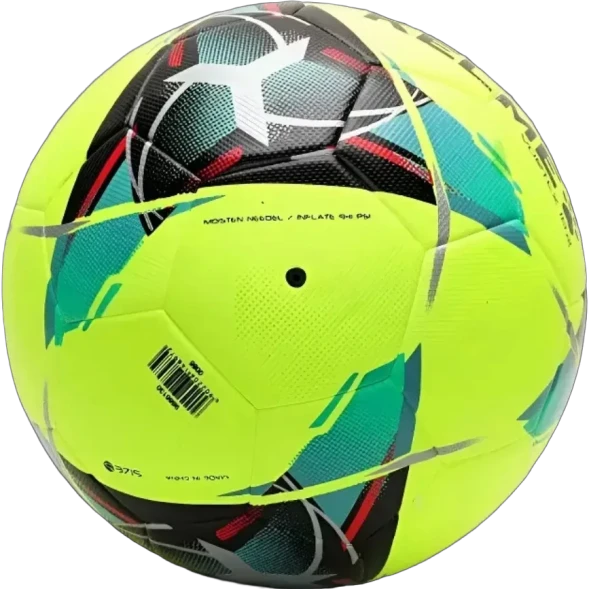 Мяч футбольный KELME Leather Football (18.2) (32 Panels) (Neon/Black)