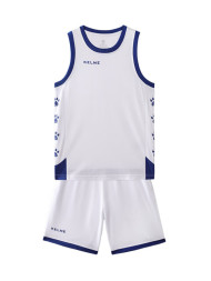 Детская баскетбольная форма KELME Kids Basketball Uniform (White/Blue)