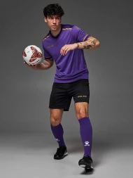 Футбольная форма KELME S/S Football Set (Light Purple/Black)