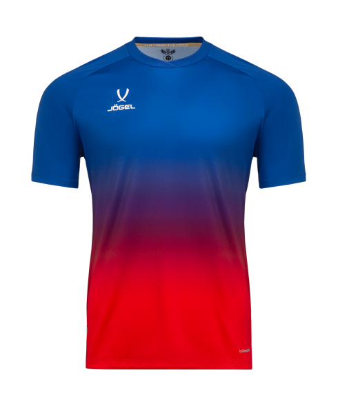 Футболка тренировочная JOGEL NATIONAL PerFormDRY Pre-Match Tee, сине-красный