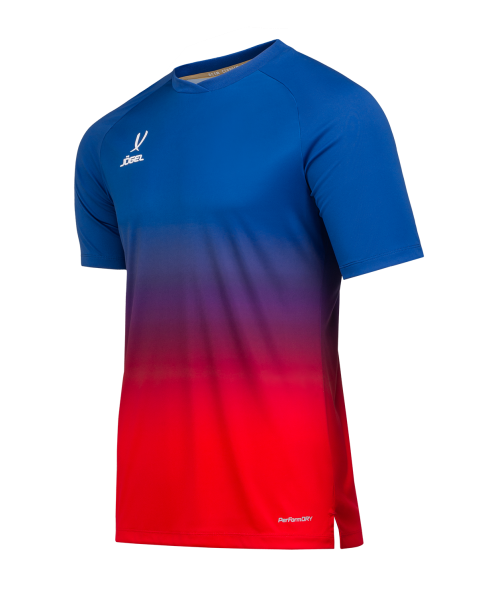 Футболка тренировочная JOGEL NATIONAL PerFormDRY Pre-Match Tee, сине-красный