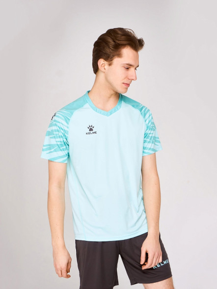 Футбольная форма KELME Short Sleeve Football Uniform (Teal/Black)
