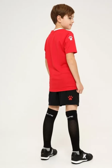 Детская футбольная форма KELME S/S Football Set Kid (Red/Black)