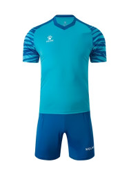 Футбольная форма KELME Short Sleeve Football Uniform (Light Blue/Blue)