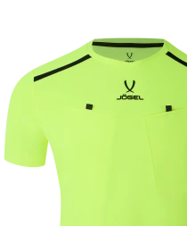 Футболка судейская JOGEL DIVISION PerFormDRY Referee Tee, желтый неон