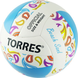 Мяч для пляжного волейбола TORRES Beach Sand Blue, V32095B