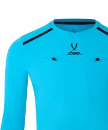 Футболка судейская с длинным рукавом JOGEL DIVISION PerFormDRY Referee LS Tee, голубой