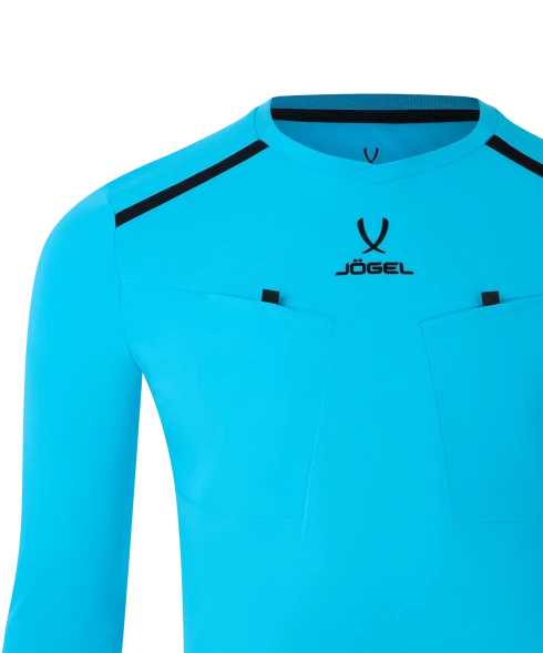 Футболка судейская с длинным рукавом JOGEL DIVISION PerFormDRY Referee LS Tee, голубой