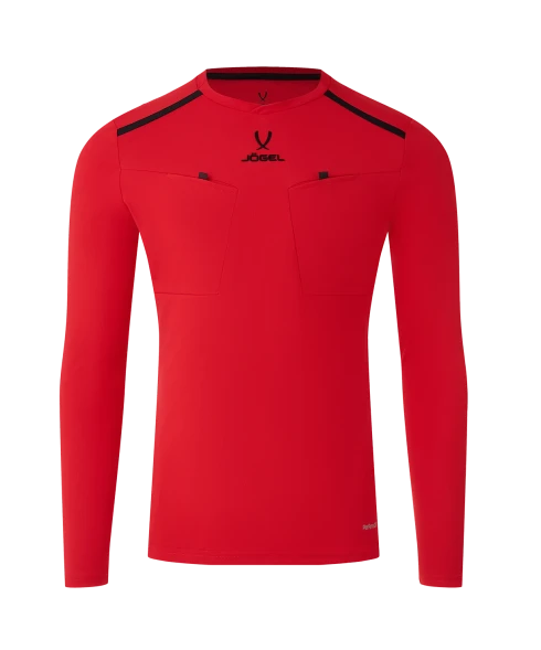 Футболка судейская с длинным рукавом JOGEL DIVISION PerFormDRY Referee LS Tee, красный
