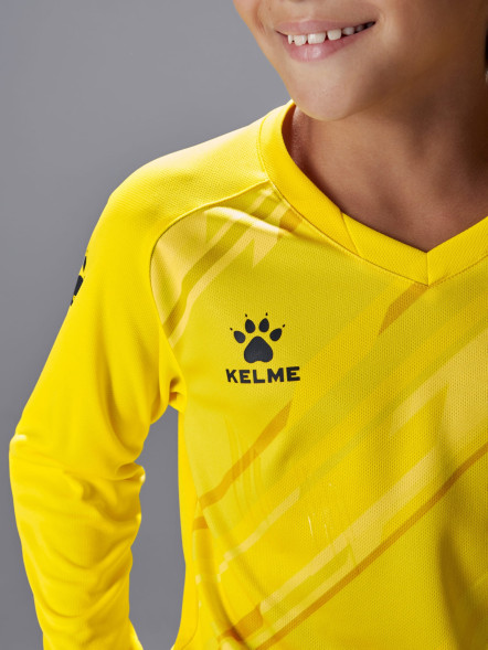 Детская вратарская форма KELME Long Sleeve Goalkeeper Suit Yellow