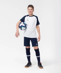 Футболка игровая JOGEL CAMP Reglan Jersey, белый/темно-синий, детский
