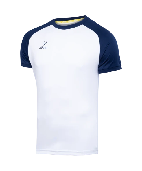 Футболка игровая JOGEL CAMP Reglan Jersey, белый/темно-синий, детский