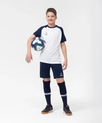 Футболка игровая JOGEL CAMP Reglan Jersey, белый/темно-синий, детский
