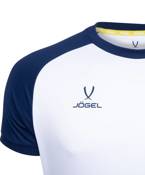 Футболка игровая JOGEL CAMP Reglan Jersey, белый/темно-синий, детский