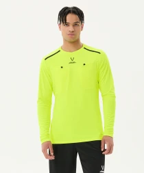 Футболка судейская с длинным рукавом JOGEL DIVISION PerFormDRY Referee LS Tee, желтый неон