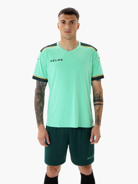 Форма футбольная KELME SHORT SLEEVE FOOTBALL SET (8351ZB1158-328) Мятный/Темно-зеленый M (Teal/Blue-green)