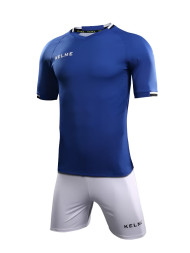 Футбольная форма KELME Short Sleeve Football Uniform (Blue/White)