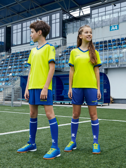Детская футбольная форма KELME Football Suit (Yellow/Blue)