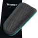 Щитки футбольные TORRES Pro, FS2308L, р.L, без голеностопа, без заст., эласт.чулок, черно-бирюзовый