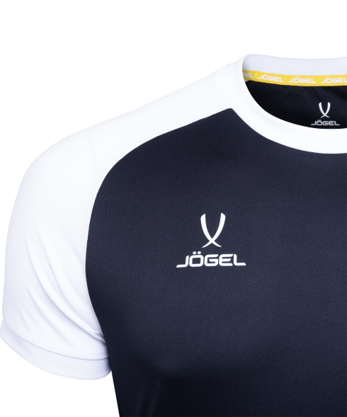 Футболка игровая JOGEL CAMP Reglan Jersey, черный/белый, детский