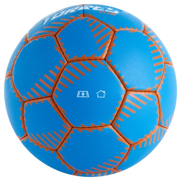 Мяч ганд. TORRES Club, H32443, р.3, ПУ, 5 подкл. слоев, руч. сшивка, синий