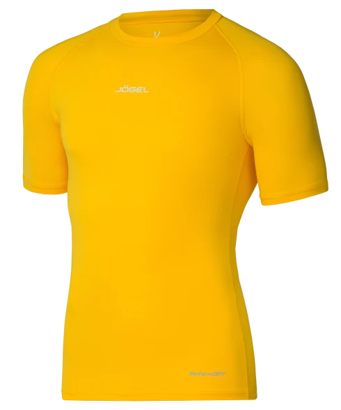 Футболка компрессионная с коротким рукавом JOGEL CAMP PerFormDRY Baselayer SS Tee, желтый