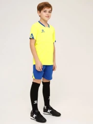 Детская футбольная форма KELME Short Sleeve Football Uniform (Citric/Blue)