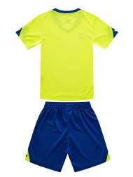 Детская футбольная форма KELME Short Sleeve Football Uniform (Citric/Blue)