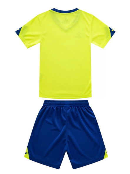Детская футбольная форма KELME Short Sleeve Football Uniform (Citric/Blue)