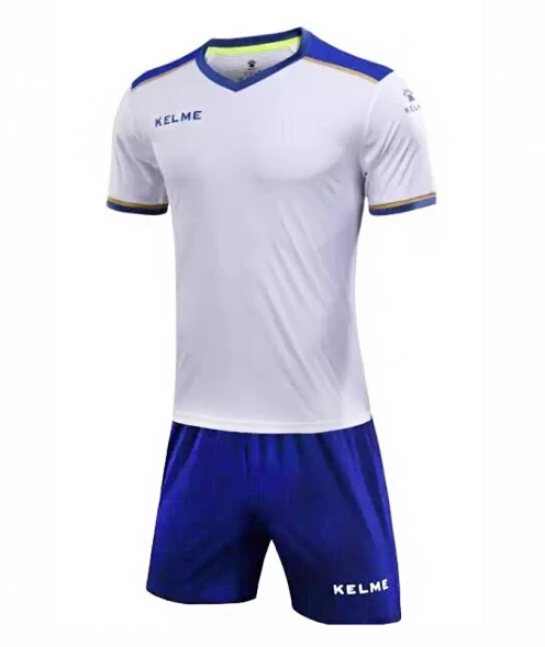 Детская футбольная форма KELME Football Suit (White/Blue)